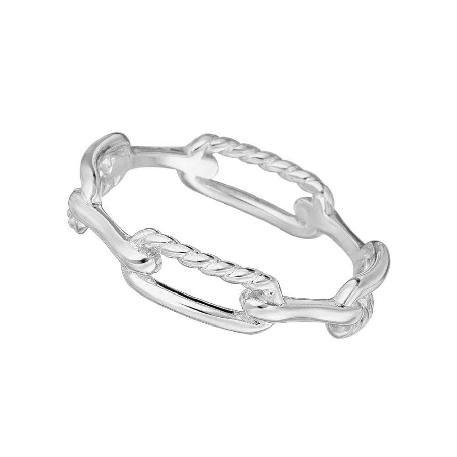 Leaf Ring Chain, Silber | Ringe