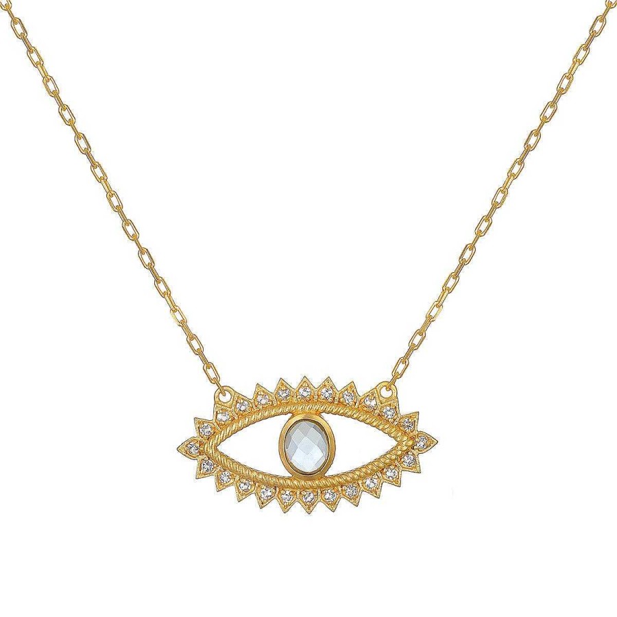 Satya Jewelry Kette Keeper Of Positivity Eye, Vergoldet | Ketten