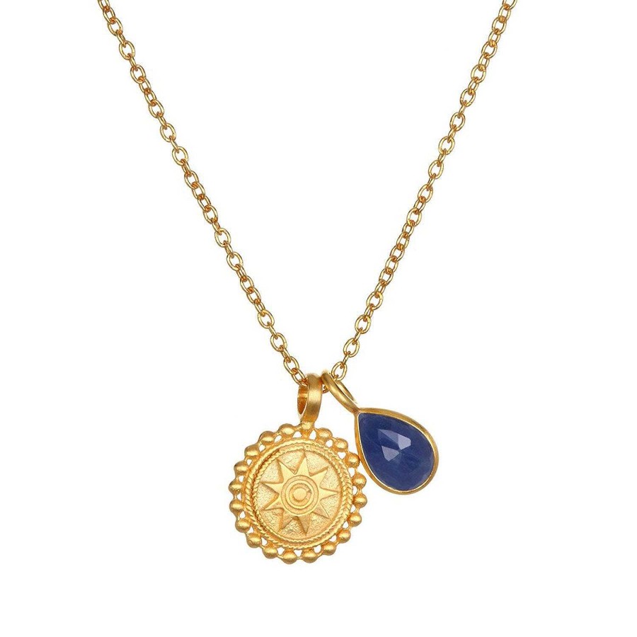 Satya Jewelry Kette Mandala Birthstone - September, Vergoldet | Ketten