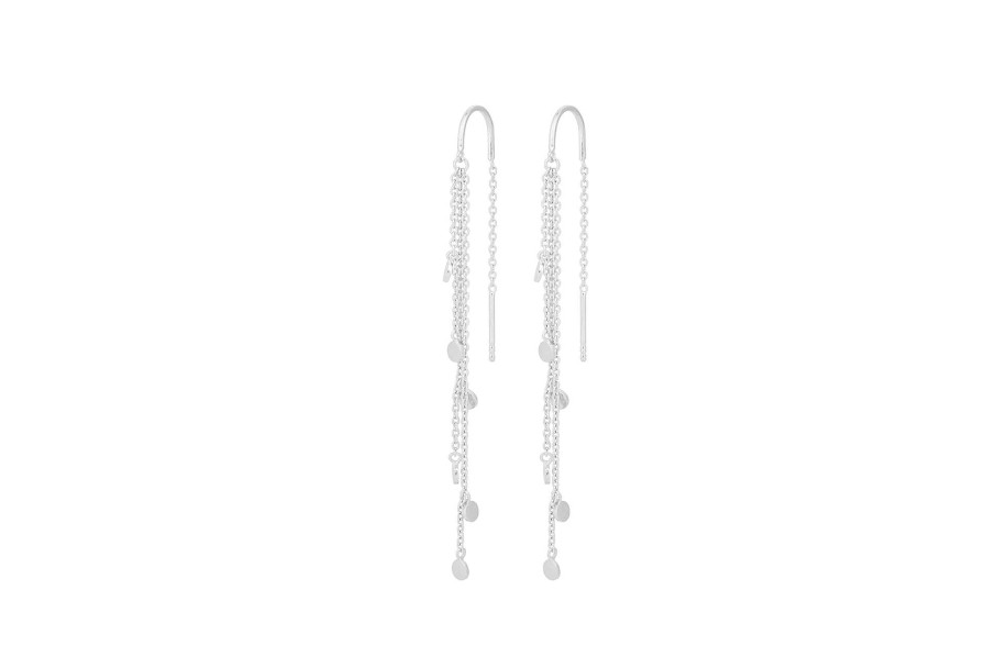 Pernille Corydon Ohrringe Flow Earhooks, Silber | Ohrringe