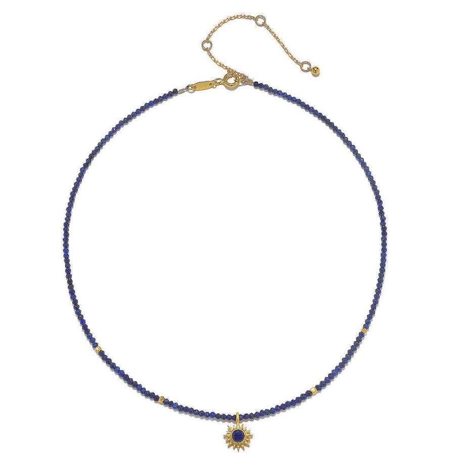 Satya Jewelry Kette Light Seeker Lapis Starburst Choker, Vergoldet | Ketten