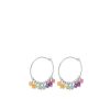 Pernille Corydon Creolen Rainbow Hoops, Silber | Ohrringe