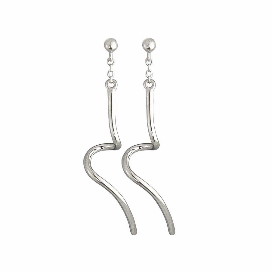 Jeberg Jewellery Ohrringe Twirl Petite, Silber | Ohrringe