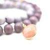 Schmückstück Armband Mala Twin Wilde Mauve, Vergoldet | Armb Nder