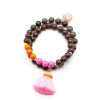 Schmückstück Armband Mala Twin Cocoa, Vergoldet | Armb Nder