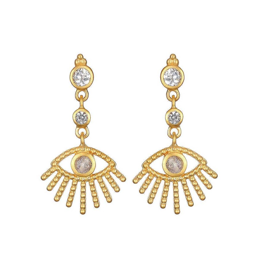 Satya Jewelry Ohrringe Second Sight Evil Eye, Vergoldet | Ohrringe