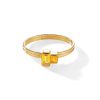 yours. Jewelry Ring Cheek To Cheek, Yummy Yellow, Vergoldet | Ringe