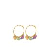 Pernille Corydon Creolen Rainbow Hoops, Vergoldet | Ohrringe