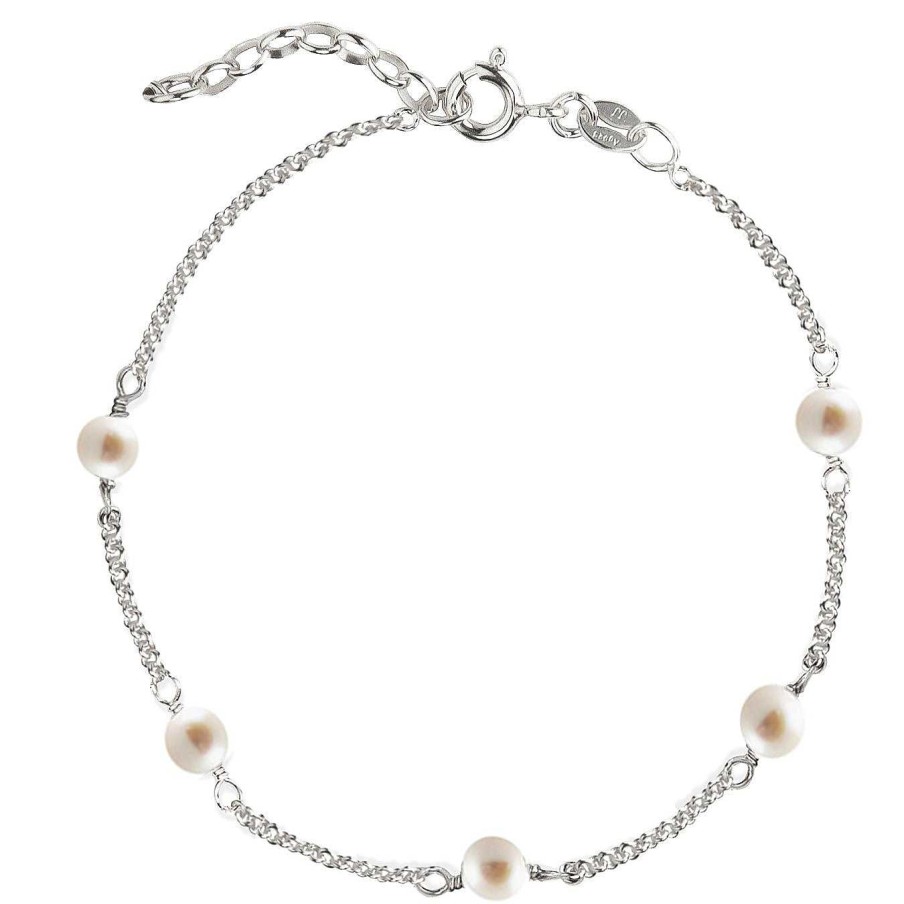 Jeberg Jewellery Armband Love Eye - Freshwater Pearls, Silber | Armb Nder