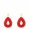 LOTT.gioielli Ohrringe Berry Drop, Red, S, Stecker, Vergoldet | Ohrringe